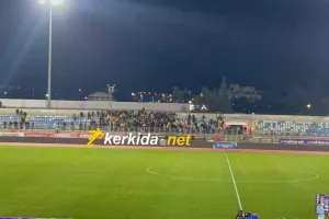 (Βίντεο-Φώτος kerkida) ΑΣΤΑΜΑΤΗΤΟΙ παρά την βαριά ήττα οι ΑΕΛίστες