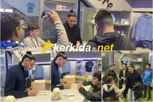 Φωτογραφίες και αυτόγραφα με Μάριο Ηλία (Φώτος)