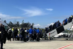 ΩΡΑ 10:21 πέταξε τώρα η αποστολή για Σλοβενία (ΦΩΤΟΣ)