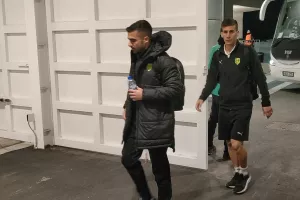 (Φώτος Kerkida) Η άφιξη της ΑΕΚ