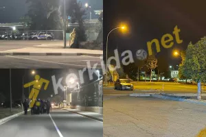 Επεισόδια με πετροβολισμούς στο ΑΕΚ - ΑΕΛ/Χρήση δακρυγόνων (φώτος Kerkida)