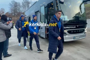 (Βίντεο/Φώτος Kerkida) Η άφιξη του ΑΠΟΕΛ στο "Stadion Celje"