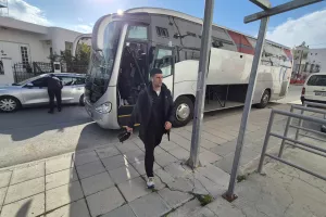 Άφιξη ΑΕΚ στο "Αμμόχωστος" (ΦΩΤΟΣ)