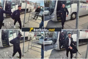 Άφιξη ΑΕΚ στο "Αμμόχωστος" (ΦΩΤΟΣ)