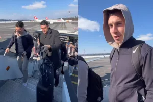 Στο αεροπλάνο... για Κύπρο