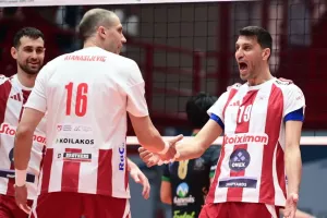 Μία νίκη μακριά από τον τελικό της Volley League Ολυμπιακός!