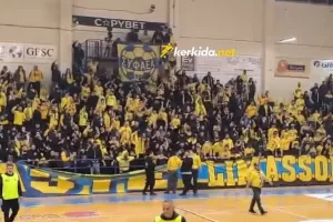 (BINTEO Kerkida) Τραγούδησαν τον ύμνο και φώναξαν ΑΕΛ-Λαός-Πρωτάθλημα