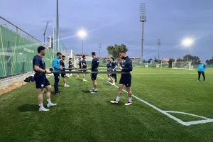 (Βίντεο-Φώτος kerkida) Η πρώτη προπόνηση της Εθνικής με Μάντζιο