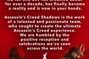Το επίσημο μήνυμα της Ubisoft για το Assassin's Creed Shadows