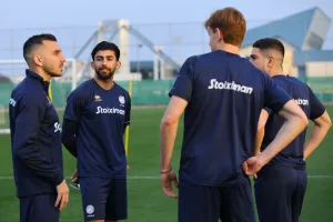 (Βίντεο-Φώτος kerkida) Η πρώτη προπόνηση της Εθνικής με Μάντζιο