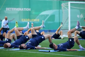(Βίντεο-Φώτος kerkida) Η πρώτη προπόνηση της Εθνικής με Μάντζιο