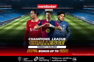 Champions League Challenge: Σούπερ ματς, σούπερ προσφορές! – Τρέξε να πάρεις το μπόνους!