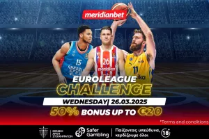Euroleague Challenge: Μην χάσεις την ευκαιρία να πάρει το σούπερ μπόνους σου!