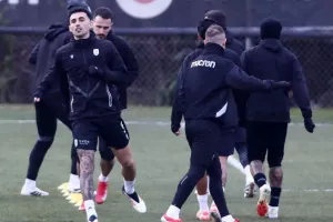 Προπόνηση με το βλέμμα στην ΑΕΚ