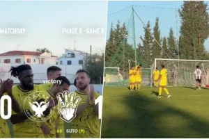 Το γκολ και οι πανηγυρισμοί για την κορυφή!