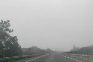 Αυτοκινητόδρομος-περιοχή Ζυγίου/Ορατότητα περιορισμένη