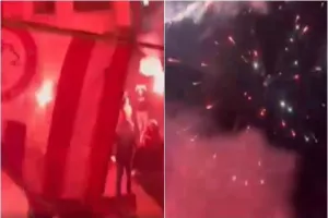 Στο Παραλίμνι, έγινε... κόκκινη η νύχτα για τα γενέθλια του Ολυμπιακού! (Βίντεο)