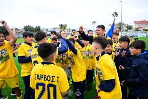 ΑΕΛ Κ14/Τα πανηγύρια της κατάκτησης του πρωταθλήματος (Φώτος)