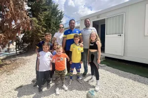 Πόζα ο πρωταθλητής... οικογενειακώς