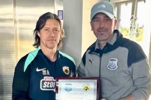 Απόλλων/Επίσκεψη στο προπονητικό κέντρο της ΑΕΚ Αθηνών 