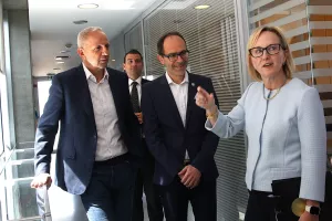 Η Πρέσβειρα των ΗΠΑ στο Ολυμπιακό Μέγαρο