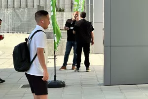 (ΦΩΤΟΣ kerkida) Η άφιξη της ΑΕΚ