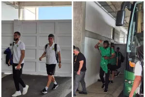 (Φώτος Kerkida) Η άφιξη ΑΕΚ και Ομόνοιας στην ''Αρένα''