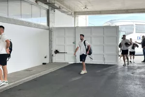 Η άφιξη της ΑΕΚ (Φώτος)