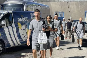 (Φώτος kerkida) Η άφιξη των πρωταθλητών