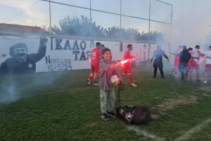 Πανηγύρισαν ξέφρενα την άνοδο (βίντεο/φώτος)
