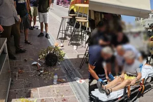 Γλάστρα έπεσε πάνω σε τουρίστρια στο Ενετικό Λιμάνι
