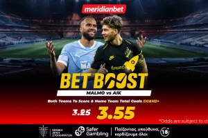 Μάλμε-ΑΪΚ με φοβερές αποδόσεις και σούπερ bet boost! – Πάρε το μπόνους σου με μία κίνηση