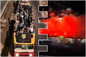 (Βίντεο) Από το λεωφορείο… στο γήπεδο 