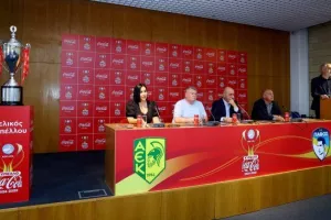 (Φώτος) Η δημοσιογραφική διάσκεψη... ενόψει τελικού κυπέλλου