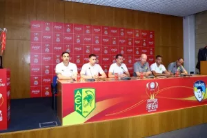 (Φώτος) Η δημοσιογραφική διάσκεψη... ενόψει τελικού κυπέλλου