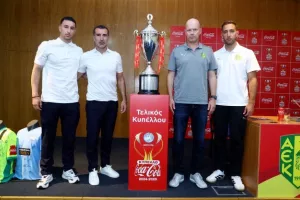 (Φώτος) Η δημοσιογραφική διάσκεψη... ενόψει τελικού κυπέλλου