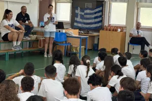 Επίσκεψη με… μπασκετικό αέρα (Φώτος)