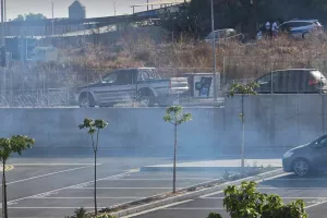 Για λίγο αναστάτωση και... δακρυγόνα! (ΦΩΤΟΣ kerkida) 