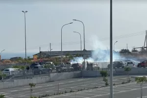 Για λίγο αναστάτωση και... δακρυγόνα! (ΦΩΤΟΣ kerkida) 