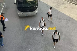 Η άφιξη της ΑΕΚ στο ΓΣΠ (Φώτος Kerkida)