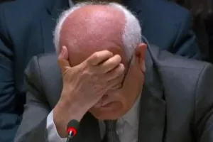 Έβαλε τα κλάματα ο πρέσβης της Παλαιστίνης στον ΟΗΕ για την κατάσταση στη Γάζα