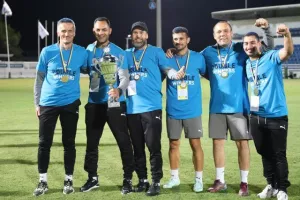 (Βίντεο/Φώτος Kerkida) Η απονομή... στην νταμπλούχο Πάφο Κ19