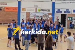 (ΒΙΝΤΕΟ kerkida) Λήξη, συνθήματα και... απονομή για την πρωταθλήτρια Sabbianco Ανόρθωση!