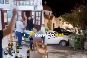 (ΒΙΝΤΕΟ kerkida) Σπριντ από τον καφετζιή ως την εκκλησία και... καμπάνες για την ΑΕΚ!