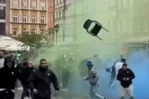 (ΒΙΝΤΕΟ) Άγρια επεισόδια πριν τον τελικό! 