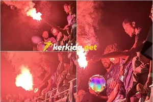 Πανηγύρισαν με... καπνογόνα οι παίκτες! (Βίντεο/Φώτος Kerkida)