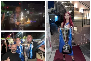 Τα "έσπασαν" οι Παφίτες με τον Τριαντάφυλλο (φώτος)