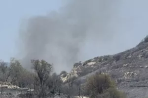 Αναζωπύρωση φωτιάς στο βουνό Αφάμης