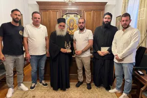Ανόρθωση/Επίσκεψη αντιπροσωπείας του Δ.Σ στο Άγιον Όρος