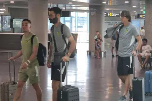 ΑΦΙΞΗ ποδοσφαιριστών/ΦΩΤΟΣ
